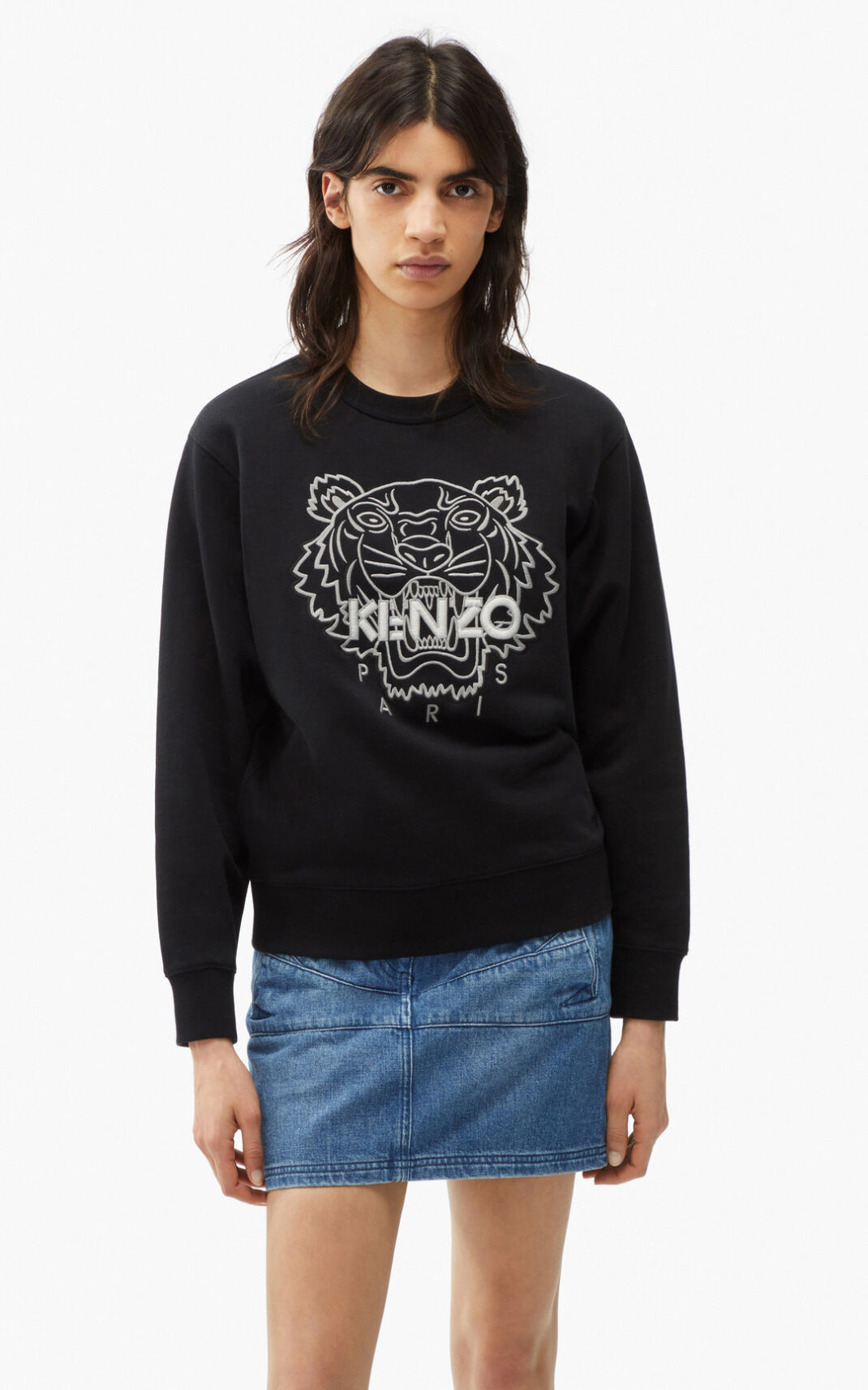 Kenzo Tiger Ženska Puloverji Črna SI-2759128